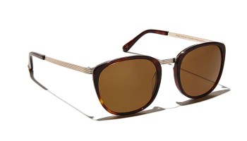 Lunettes Moscot BRUDE SUN Burnt Tortoise/Gold - Brown