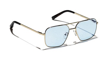 Lunettes Moscot SHTARKER SUN Gold - Blue Bel air