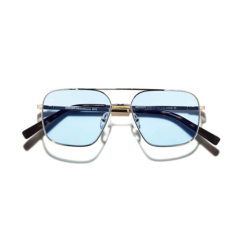 Lunettes Moscot SHTARKER SUN Gold - Blue Bel air