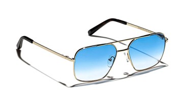 Lunettes Moscot SHTARKER SUN Gold - Broadway Blue Fade