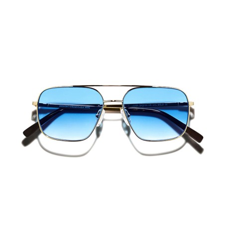 Lunettes Moscot SHTARKER SUN Gold - Broadway Blue Fade