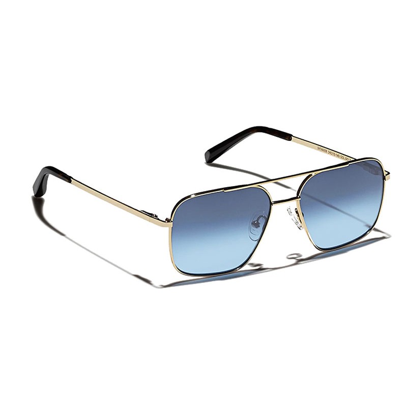 Lunettes Moscot SHTARKER SUN Gold - Blue Denim