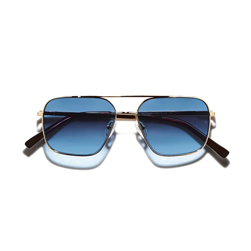 Lunettes Moscot SHTARKER SUN Gold - Blue Denim