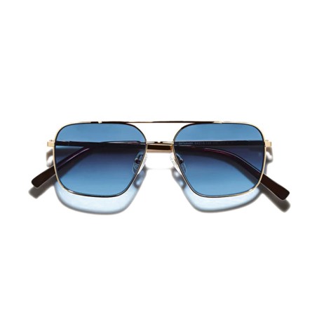 Moscot SHTARKER SUN Gold - Blue Denim
