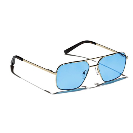 Lunettes Moscot SHTARKER SUN Gold - Celebrity Blue