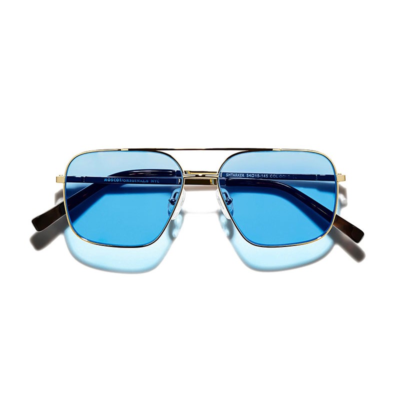 Lunettes Moscot SHTARKER SUN Gold - Celebrity Blue