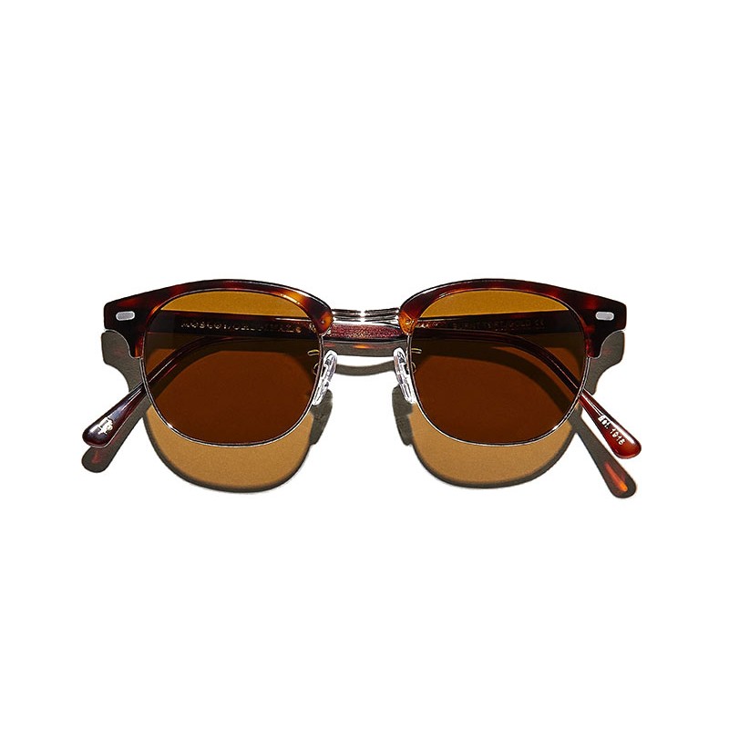 Lunettes Moscot YUKEL SUN Burnt Tortoise/Gold - Brown