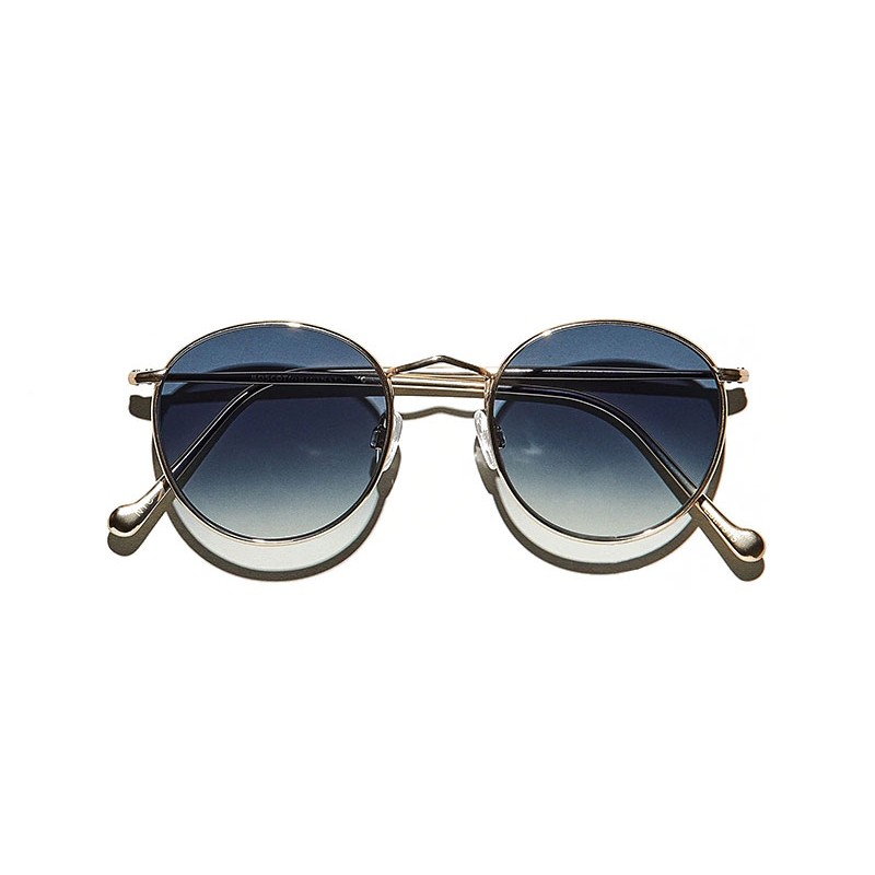 Lunettes Moscot ZEV TT SE SUN Gold - Navy Blue Gradient