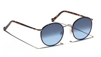 Lunettes Moscot ZEV SUN Tortoise - Denim Blue