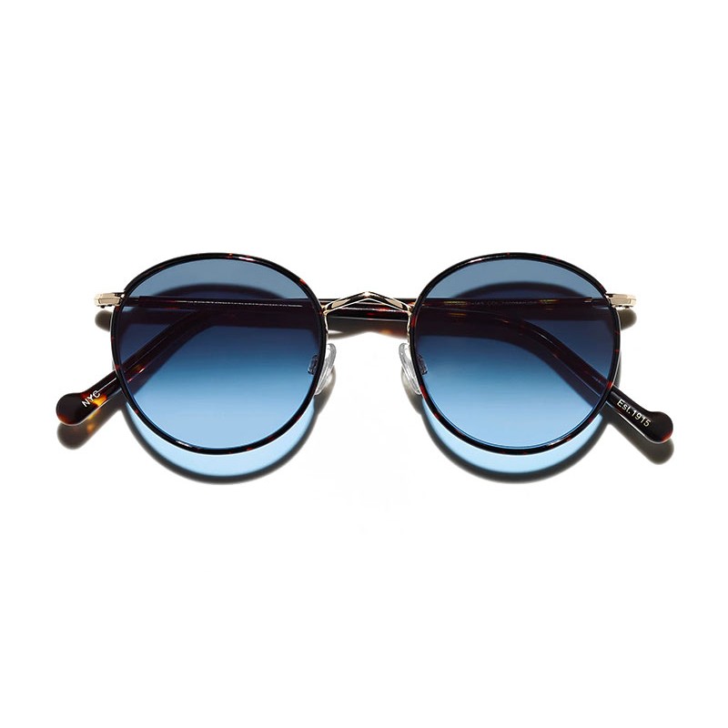 Lunettes Moscot ZEV SUN Tortoise - Denim Blue