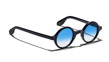Moscot ZOLMAN SUN Black - Broadway Blue fade