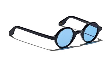 Lunettes Moscot ZOLMAN SUN Black - Celebrity Blue