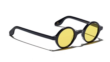 Lunettes Moscot ZOLMAN SUN Black - Mellow Yellow