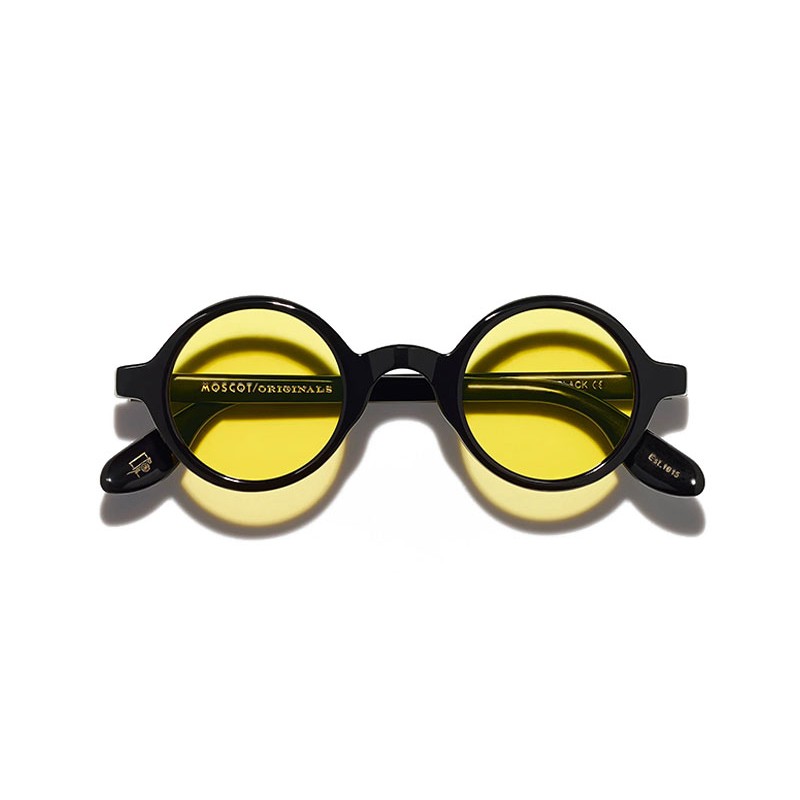 Moscot ZOLMAN SUN Black - Mellow Yellow