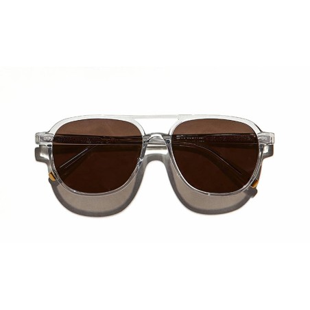 Lunettes Moscot BJORN SUN Light Grey - Brown