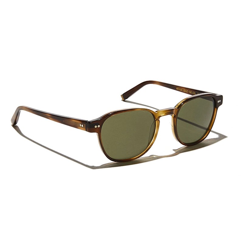 Lunettes Moscot ARTHUR SUN Tobacco - Green