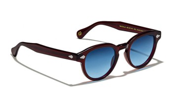 Lunettes Moscot MAYDELA SUN Burgundy - Denim Blue