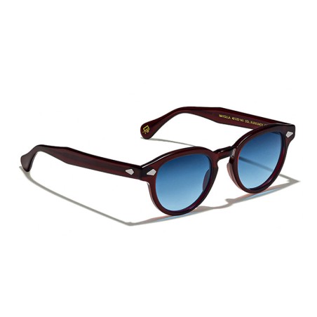 Lunettes Moscot MAYDELA SUN Burgundy - Denim Blue