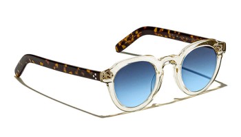 Lunettes Moscot GAVOLT SUN Flesh / Tortoise - Denim Blue