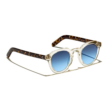 Lunettes Moscot GAVOLT SUN Flesh / Tortoise - Denim Blue