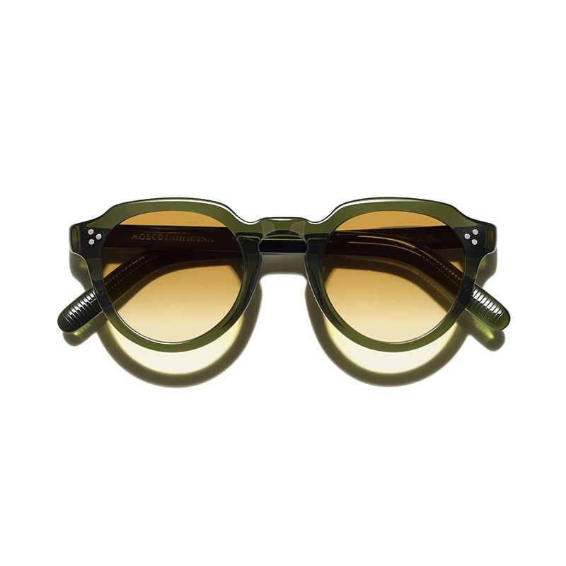 Lunettes Moscot GAVOLT SUN Dark Green - Chestnut Fade