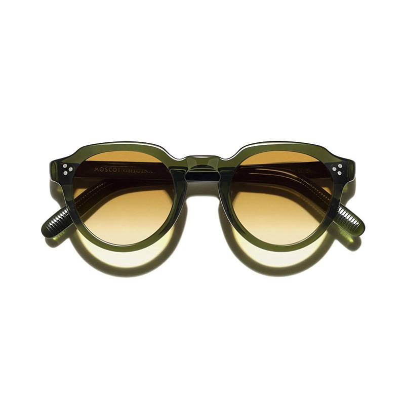 Lunettes Moscot GAVOLT SUN Dark Green - Chestnut Fade