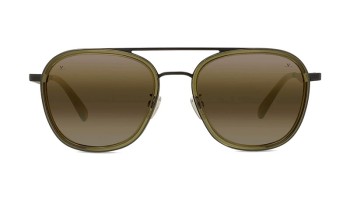 Vuarnet EDGE LARGE 04 Noir Mat - Vert Foncé / Brownlynx (96G)
