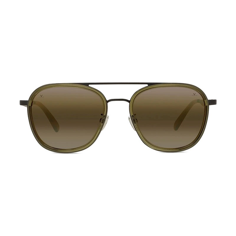 Vuarnet EDGE LARGE 04 Noir Mat - Vert Foncé / Brownlynx (96G)