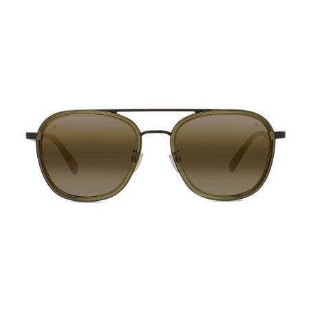 Vuarnet EDGE LARGE 04 Noir Mat - Vert Foncé / Brownlynx (96G)