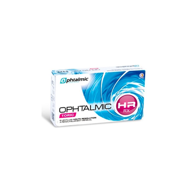 Ophtalmic HR Rx Toric 6 lentilles