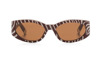 Jacquemus OVALO Matt Brown & White Zebra