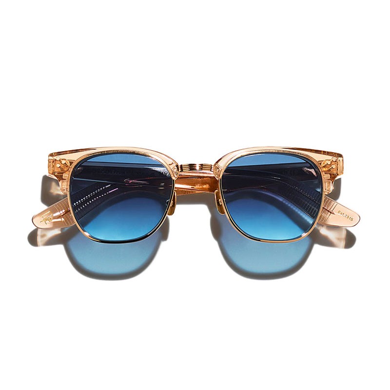 Moscot TINIF SUN Cinnamon Gold - Denim Blue