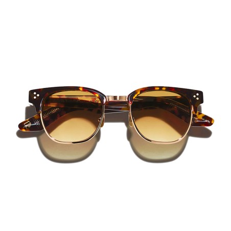 Moscot TINIF SUN Tortoise Gold - Chestnut Fade