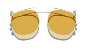 Moscot DOLT CLIP Gold - Amber