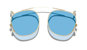 Moscot DOLT CLIP Gold - Celebrity Blue