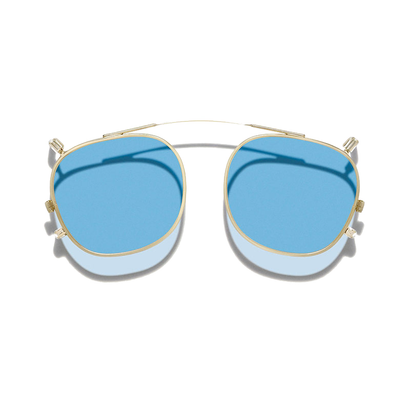 Moscot DOLT CLIP Gold - Celebrity Blue