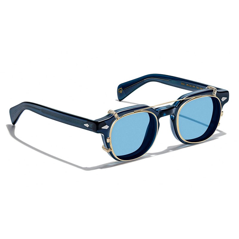 Moscot DOLT CLIP Gold - Celebrity Blue