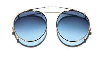 Moscot CLIPZEN Gold - Denim Blue