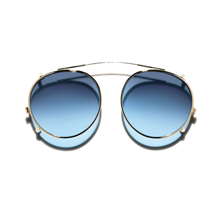 Moscot CLIPZEN Gold - Denim Blue