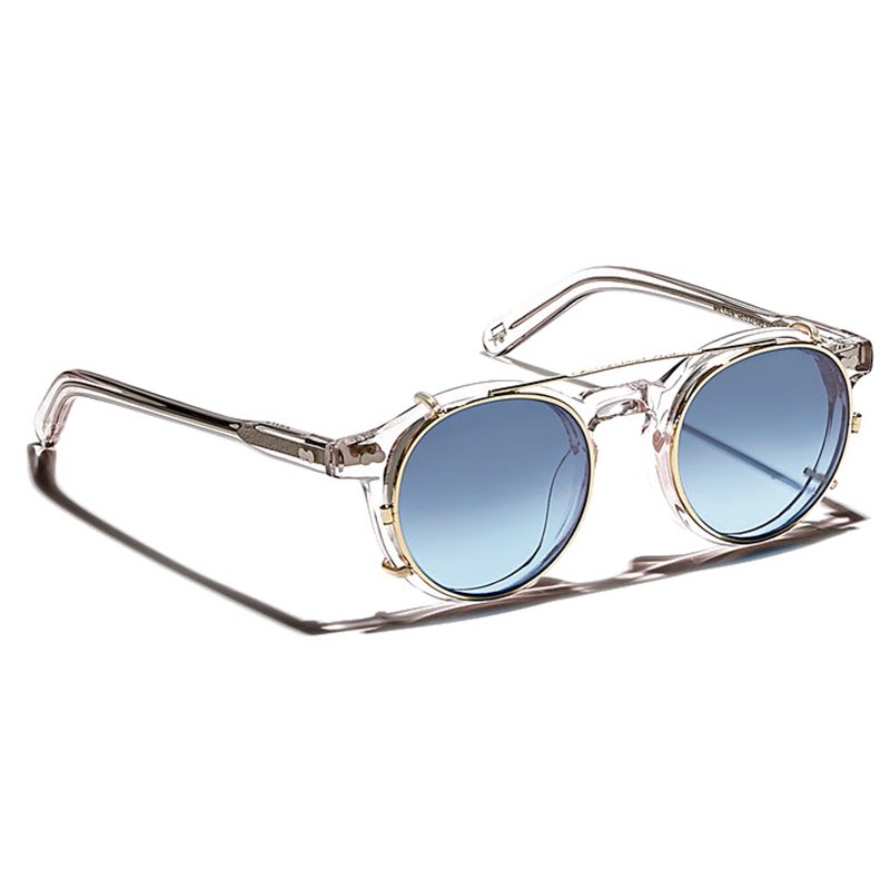 Moscot CLIPZEN Gold - Denim Blue