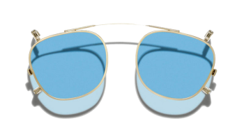 Moscot DAHVEN CLIP Gold - Celebrity Blue