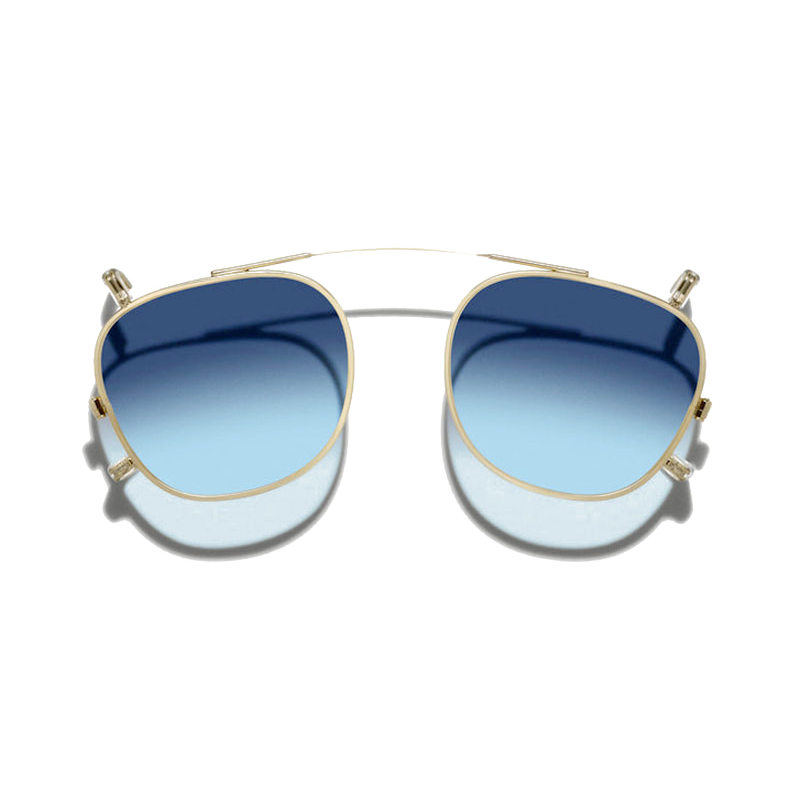 Moscot DAHVEN CLIP Gold - Denim Blue