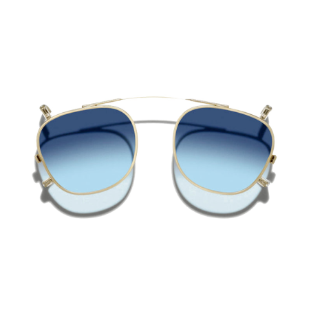 Moscot DAHVEN CLIP Gold - Denim Blue