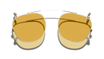 Moscot DAHVEN CLIP Gold - Amber