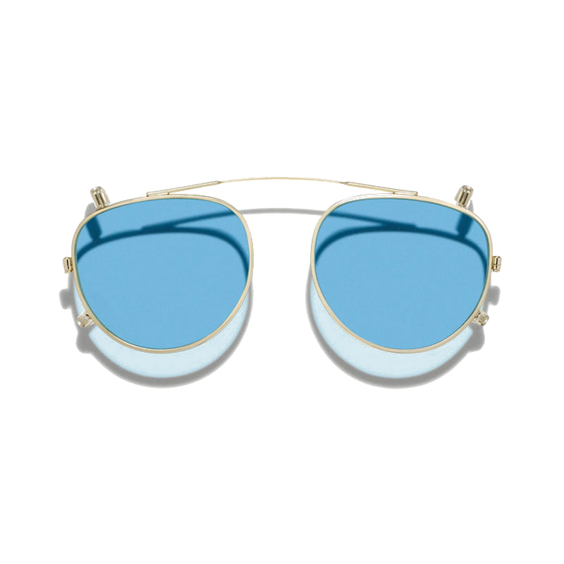 Moscot MAYDELA CLIP Gold - Celebrity Blue