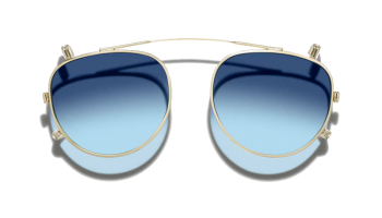 Moscot MAYDELA CLIP Gold - Denim Blue