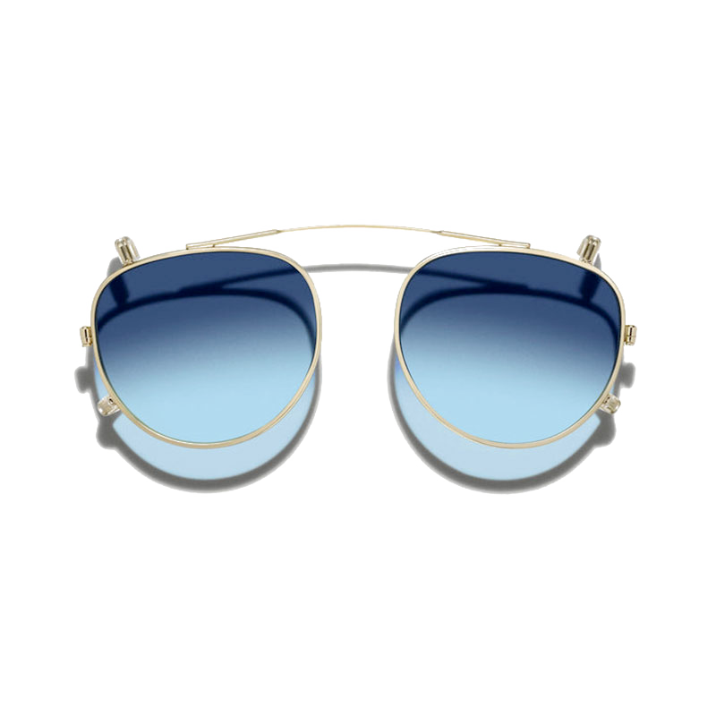 Moscot MAYDELA CLIP Gold - Denim Blue
