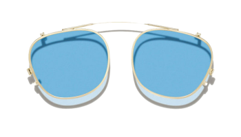 Moscot ARTHUR CLIP Gold - Celebrity Blue