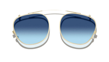 Moscot ARTHUR CLIP Gold - Blue Denim