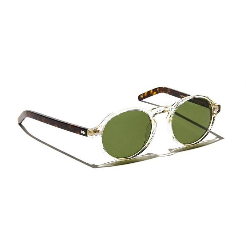 Lunettes Moscot GLICK SUN Flesh/Tortoise - Calibar Green